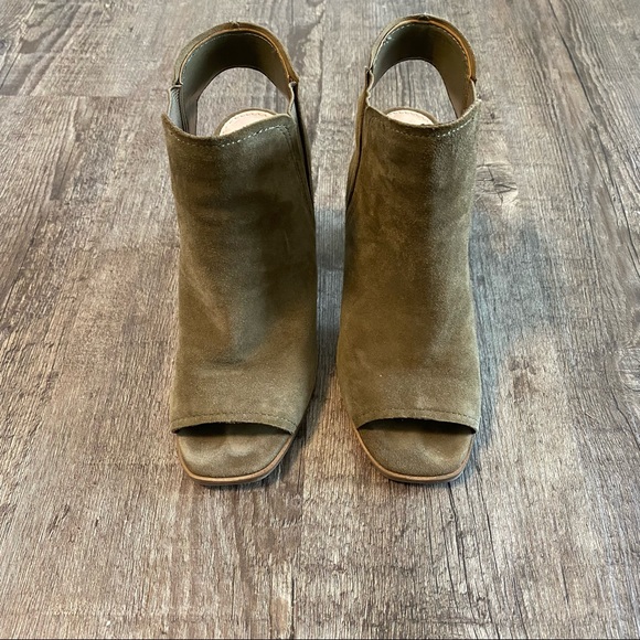 Aldo Suede Open Toe Booties - Picture 2 of 3